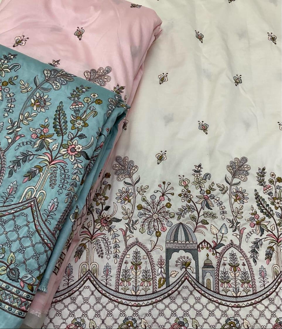 Silk Ethnic Wear Fabric 008