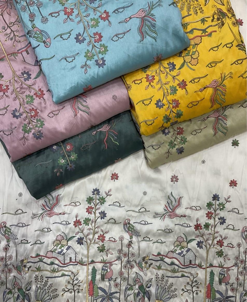 Silk Ethnic Wear Fabric 002