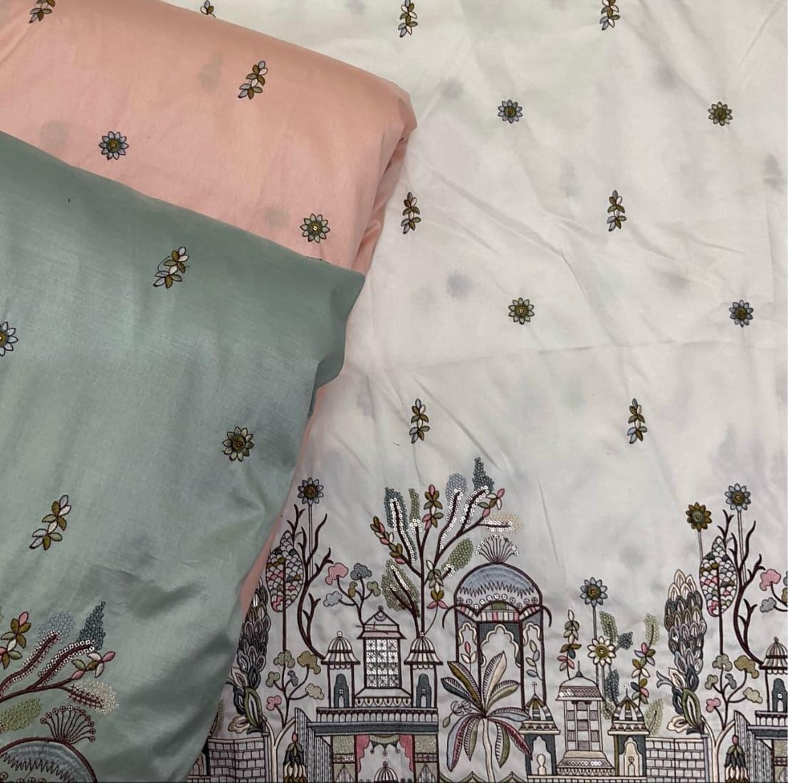 Silk Ethnic Wear Fabric 005