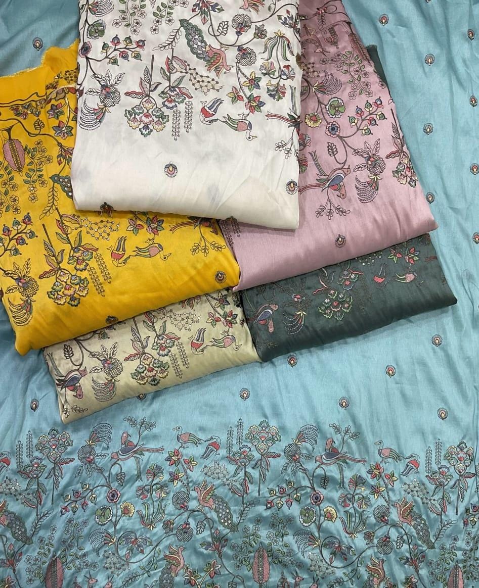 Silk Ethnic Wear Fabric 010